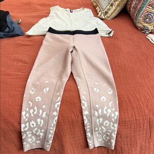 Ultracor Pink and White Leopard Leggings